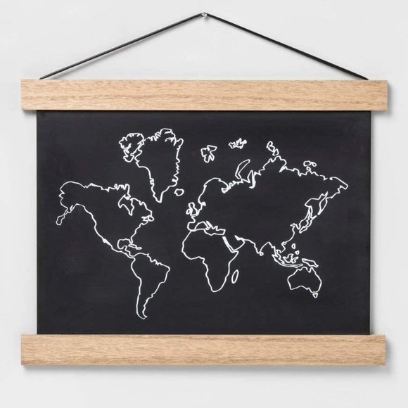 Pillowfort Other - Pillowfort World Map Chalkboard Wall Decor Art New